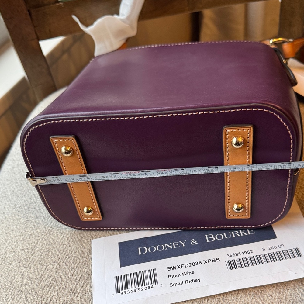 Dooney & Bourke Small Ridley Crossbody Bag Plum - Picture 8 of 9
